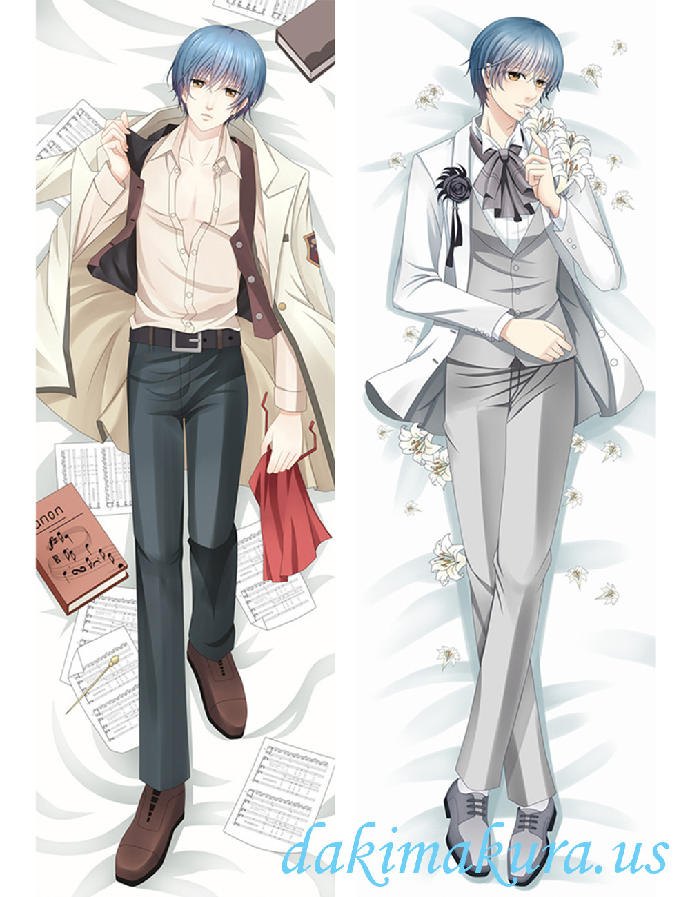 Len Tsukimori - La Corda d'Oro Anime Male Dakimakura Japanese Hugging Body Pillow Cover